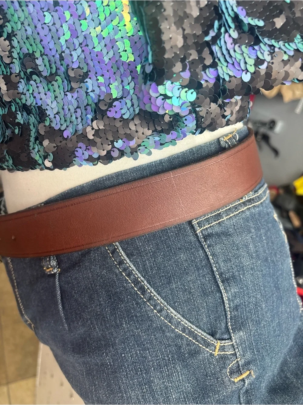 Coldwater Creek brown leather